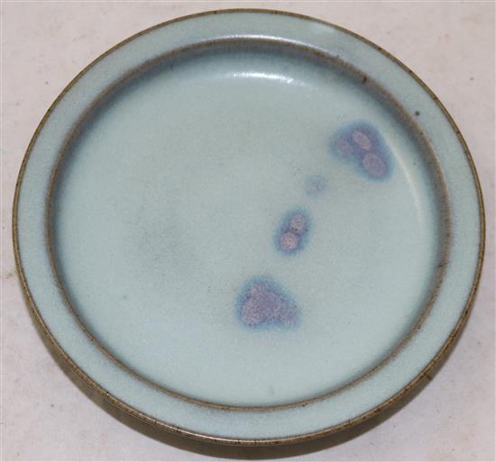 A Chinese Jun-type dish, 17.5cm